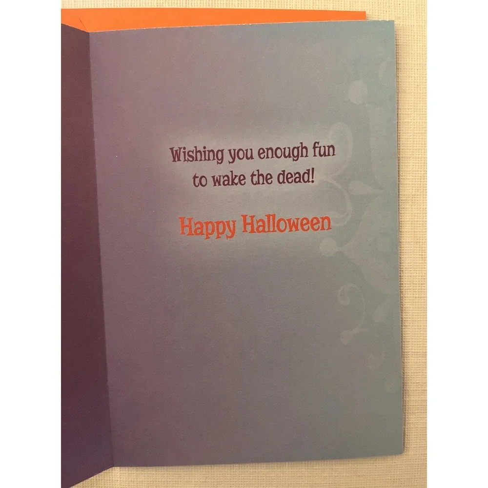 Halloween Greeting Card Set of 3 Glitter Sugar Skull Humor Trick or Treat Mice
